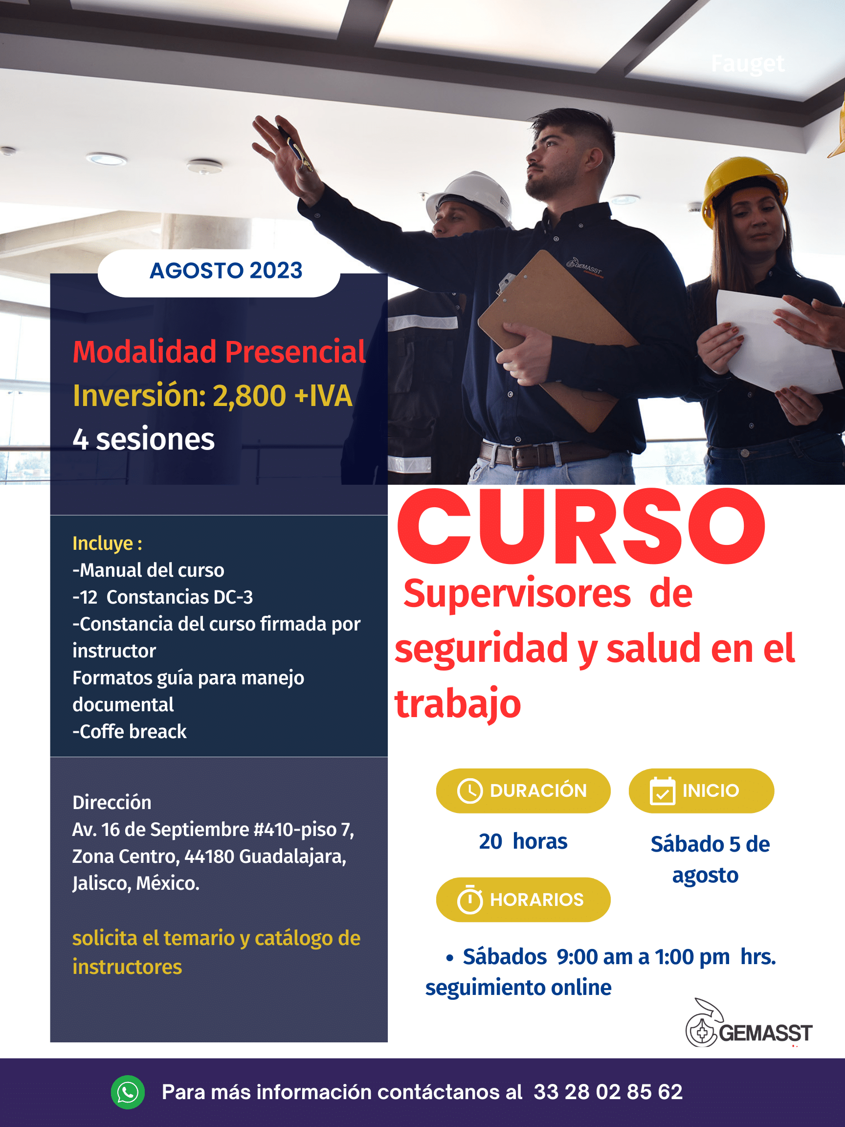 Gemasst Curso Para La FormaciÓn De Supervisores De Seguridad Y Salud En El Trabajo 2672